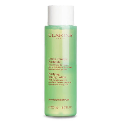 Clarins Purifying Toning Lotion with Meadowsweet & Saffron Flower Extracts - Combination to Oily Skin 200ml/6.7oz