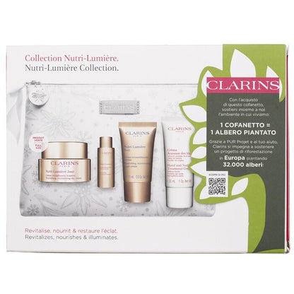 Clarins Nutri-Lumiere Collection: 4pcs+1bag