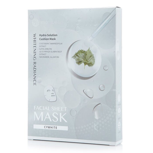 mori beauty by Natural Beauty Hydra Solution Cushion Mask (Whitening Radiance) 3pcsx 23ml/0.78