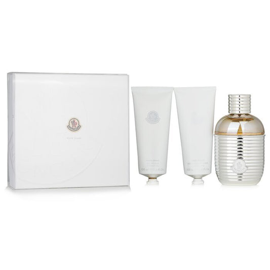 Moncler Pour Femme Dárková Sada Eau De Parfum 100ml Sprchový Gel 100ml A Tělový Krem 100ml 100ml