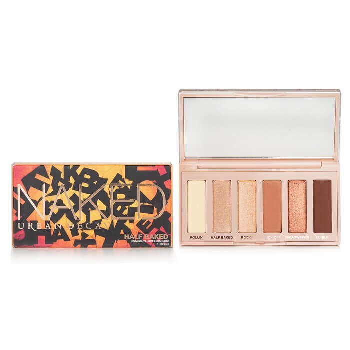 Urban Decay Naked Half Baked Mini Eyeshadow Palette: 6x Eyeshadow (Rollin',Half Baked,Rocky,Buck Off,Breadwinner,Edible) 6x0.8g/0.02oz