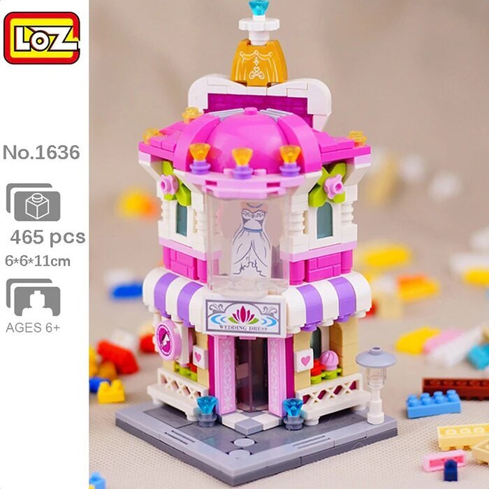 LOZ Mini Blocks - BridaShop Building Bricks Set 19.5x16.5x4.5cm