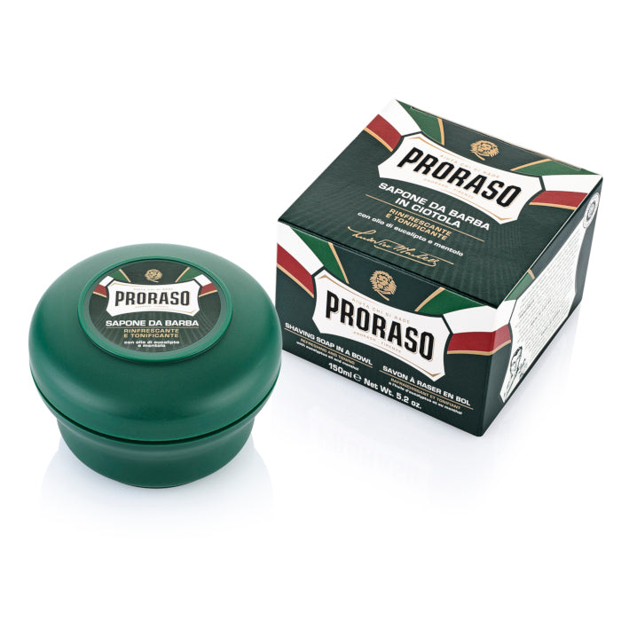 Proraso Green Shaving Soap - Refreshing Shaving Soap With Eucalyptus 150ml