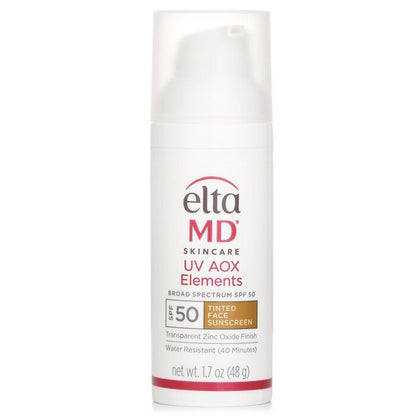 EltaMD UV AOX Elements Tinted Mineral Face Sunscreen SPF 50 (Exp. Date 30 Apr 2026) 48g/1.7oz