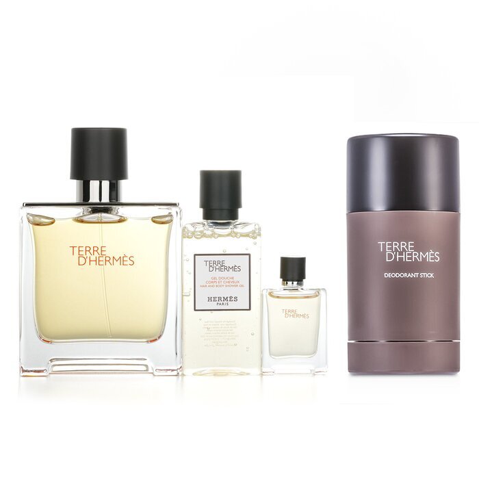 Hermes Terre D'Hermes Pure Set + Terre D'Hermes Deodorant Stick 2pcs