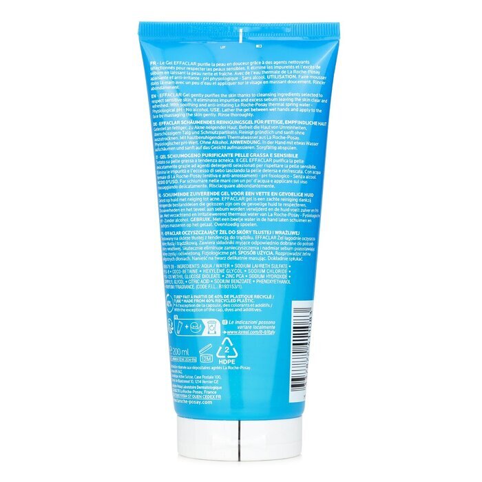 La Roche Posay Effaclar Purifying Foaming Gel (Packaging Random Pick) 200ml/6.76oz