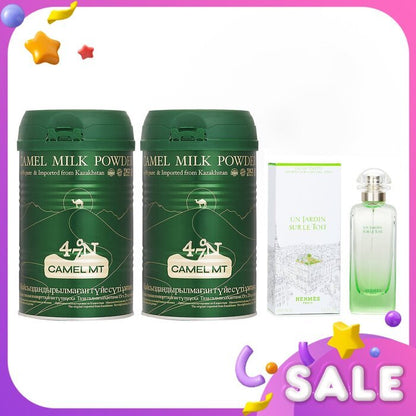 Camel MT Camel Milk Powder x2 + Hermes Un Jardin Sur Le Toit EDT Spray 3pcs