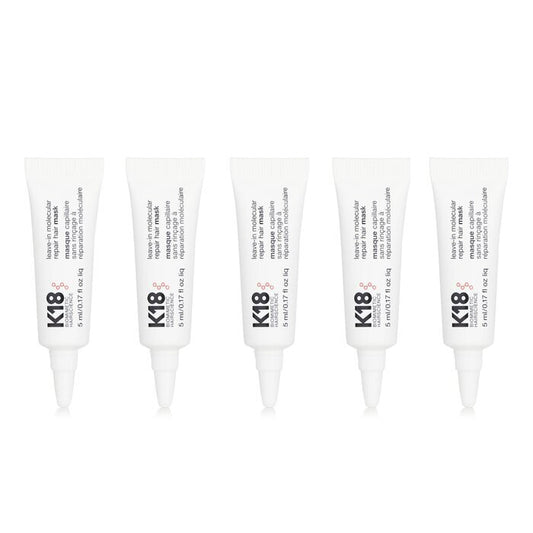 K18 【Super Saver Pack】Leave-In Molecular Repair Hair Mask 5ml/0.17oz x5