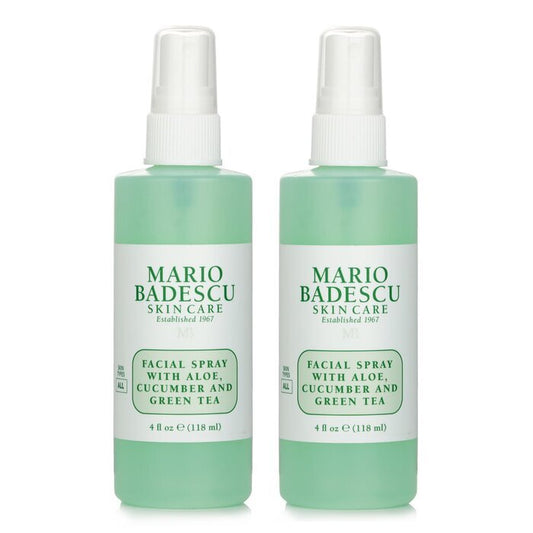 Mario Badescu 【1+1 Set】Facial Spray With Aloe, Cucumber And Green Tea - For All Skin Types 118ml/4oz x2