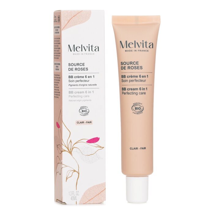 Melvita Source De Roses BB Cream 6 In 1 Perfecting Care - # Clair Fair 40ml
