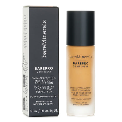 BareMinerals BAREPRO 24HR WEAR Skin Perfecting Matte Liquid Foundation Mineral SPF 20 - # Medium 35 Warm 30ml/1oz