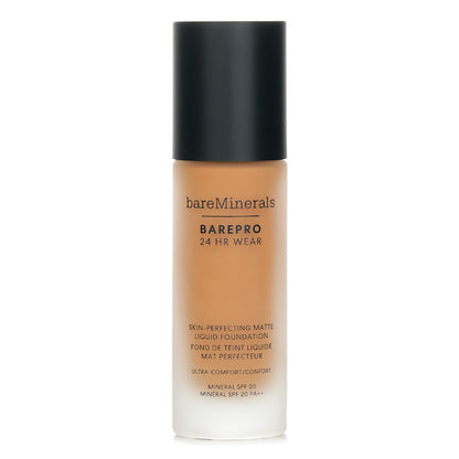 BareMinerals BAREPRO 24HR WEAR Skin Perfecting Matte Liquid Foundation Mineral SPF 20 - # Medium 37 Warm 30ml/1oz