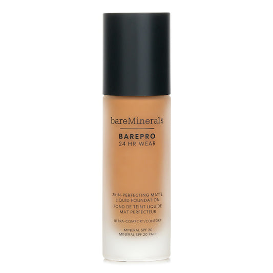 BareMinerals BAREPRO 24HR WEAR Skin Perfecting Matte Liquid Foundation Mineral SPF 20 - # Medium 37 Warm 30ml/1oz