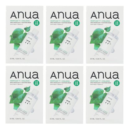 Anua Heartleaf 77 Soothing Mask 6 x 25ml