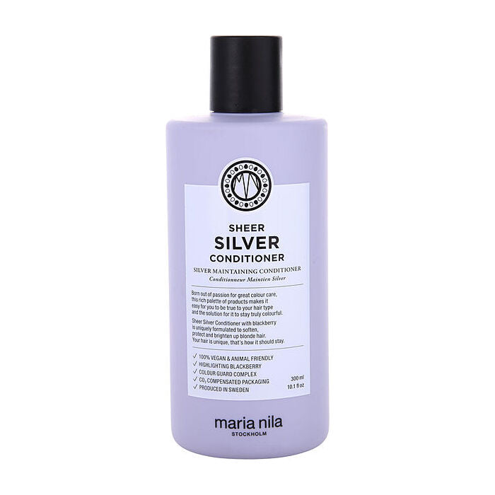 Maria Nila Sheer Silver Conditioner - Moisturizing Conditioner Neutralizing Yellow Tones Of Hair 300ml