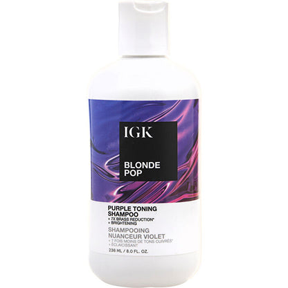 IGK Blonde Pop Purple Toning Shampoo 236ml/8oz