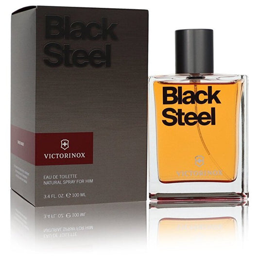 Victorinox Swiss Army Black Steel Eau De Toilette Spray 100ml/3.4oz