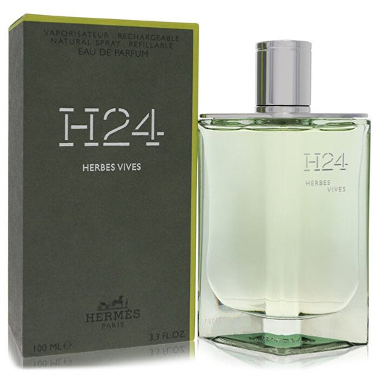 Hermes H24 Herbes Vives Eau De Parfum Refillable Spray 100ml/3.4oz