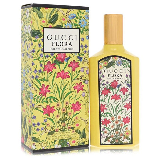 Gucci Flora Gorgeous Orchid Eau De Parfum Spray Refillable 100ml/3.3oz
