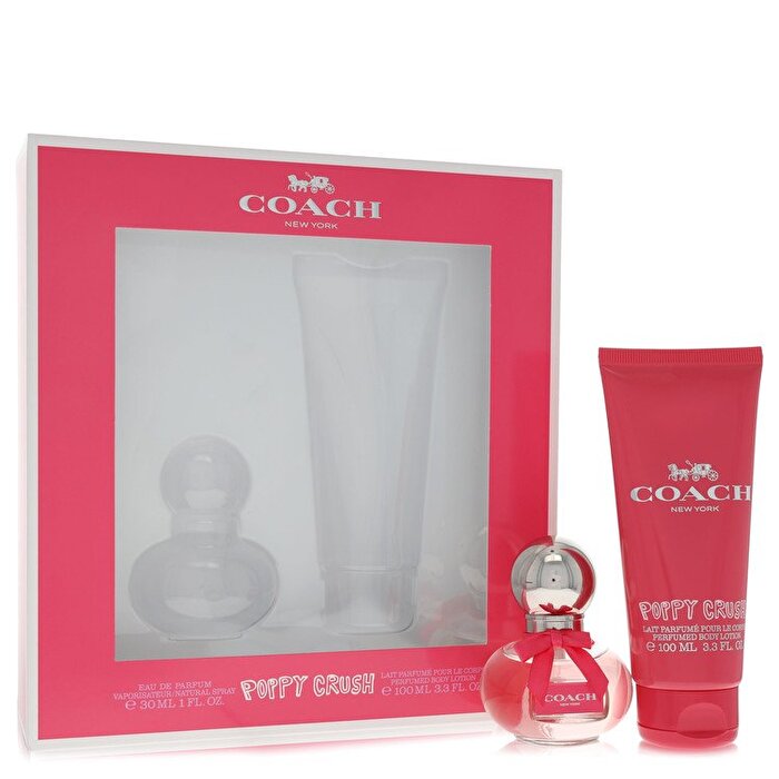 Coach Poppy Crush Gift Set - Eau De Parfum Spray + 3.3 oz Body Lotion