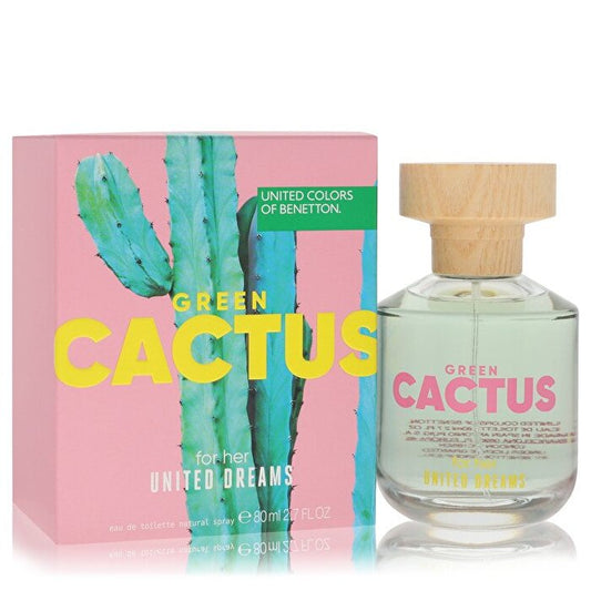 Benetton United Dreams Green Cactus Eau De Toilette Spray 80ml/2.7oz