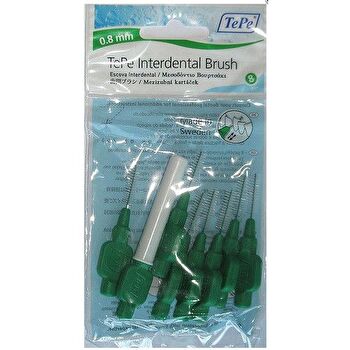 TePe Interdental Brush Normal (0.8 Mm Green 8 Pcs) - Interdental Toothbrushes