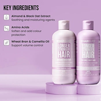 Hairburst Longer Stronger Hair Curly Set 700ml