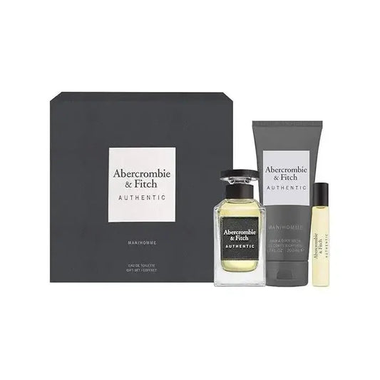 Abercrombie & Fitch Authentic Man Set Eau De Toilette 100ml & Eau De Toilette 15ml & Hair & Bw 200ml