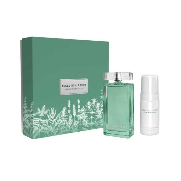 Angel Schlesser Femme Naturelle Woman Set Eau De Toilette 100ml & Cleansing Mousse 100ml