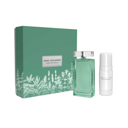 Angel Schlesser Femme Naturelle Woman Set Eau De Toilette 100ml & Cleansing Mousse 100ml