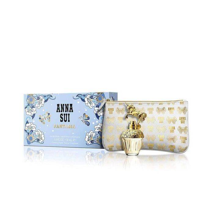 Anna Sui Fantasia Woman Set Eau De Toilette 30ml & Travel Pouch