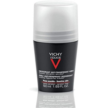 Vichy Men Homme 48h Deo Roll-on Anti-transpirant Extra Sensitive ( 2 Pcs ) - Deodorant For Sensitive Skin 50ml