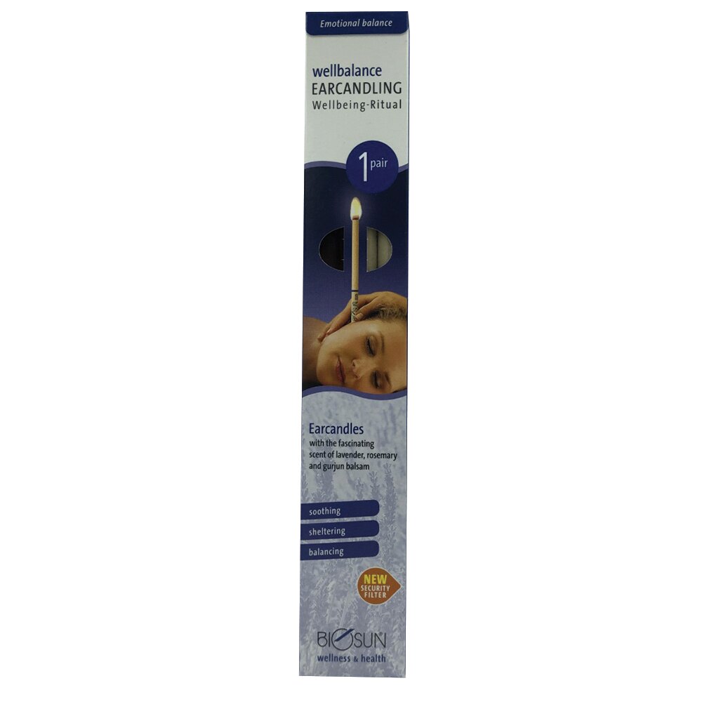 Biosun Ear Candles Fragranced Wellbalance Ritual Lavender & Rosemary 1 Pair