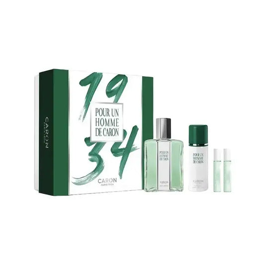 Caron Pour Un Homme De Caron Man Set Eau De Toilette 75ml & Deodorant Spray 50ml & 2x 5ml (le Matin Eau De Toilette & Le Soir Eau De Parfum)