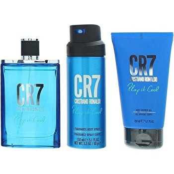 Cristiano Ronaldo Cr7 Play It Cool Man Set Eau De Toilette 100ml & Sg 150ml & Body Spray 150ml