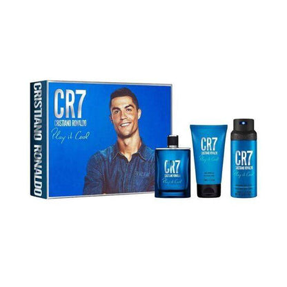 Cristiano Ronaldo Cr7 Play It Cool Man Set Eau De Toilette 100ml & Sg 150ml & Body Spray 150ml