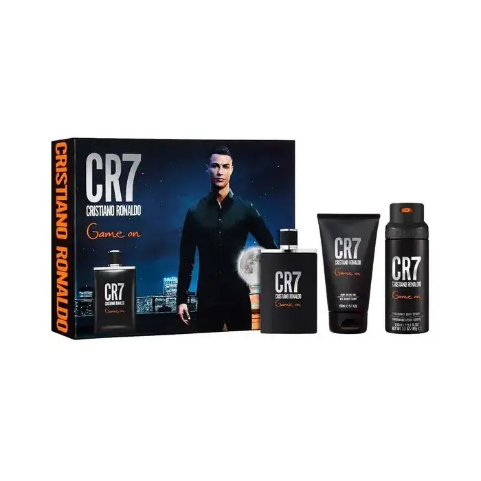 Cristiano Ronaldo Cr7 Game On Man Set Eau De Toilette 100ml & Sg 150ml & Body Spray 150ml