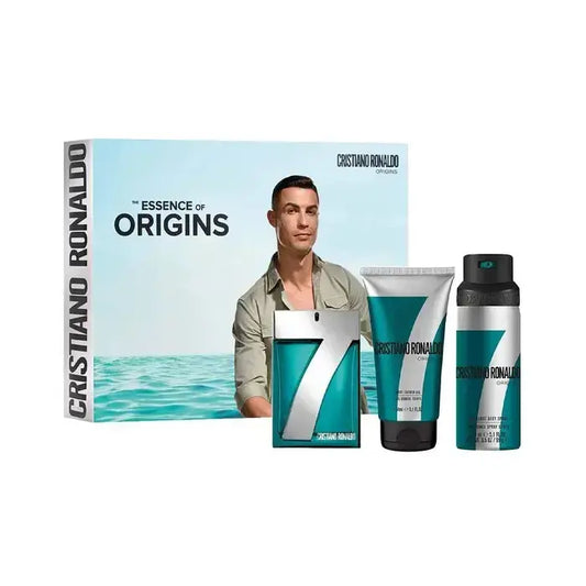 Cristiano Ronaldo Cr7 Origins Man Set Eau De Toilette 100ml & Sg 150ml & Body Spray 150ml