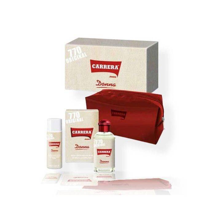 Carrera Jeans 770 Original Donna Woman Set Eau De Parfum 125ml & Deodorant 50ml & Pouch