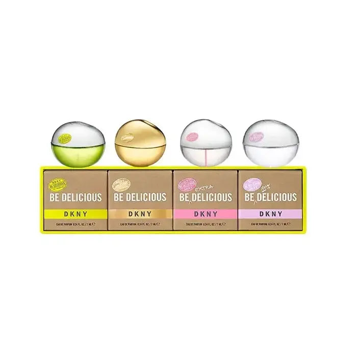 Donna Karan Woman Mini Set Eau De Parfum 4x 7ml (be Delicious & Golden Delicious & Be Extra Delicious & Be 100% Delicious)