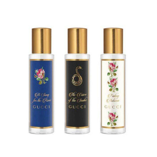 Gucci The Alchemist's Garden Unisex Set Eau De Parfum 3x 15ml (a Song For The Rose Eau De Parfum & The Voice Of The Snake Eau De Parfum & Fading Autumn Eau De Toilette)