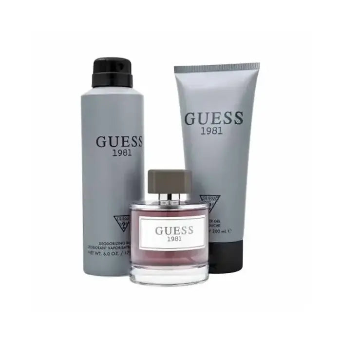 Guess 1981 Man Set Eau De Toilette 100ml & Sg 200ml & Body Sray 226ml