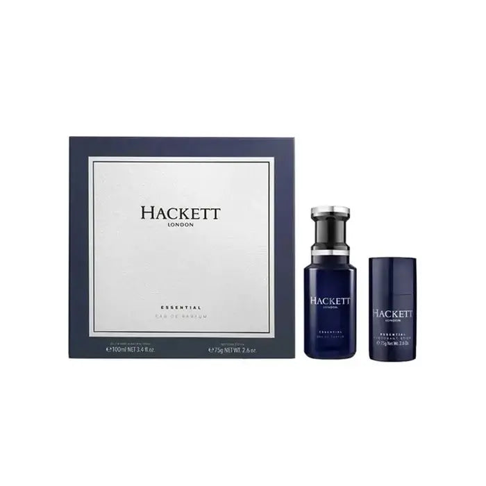 Hackett Essential Man Set Eau De Parfum 100ml & Deo Stick 75g