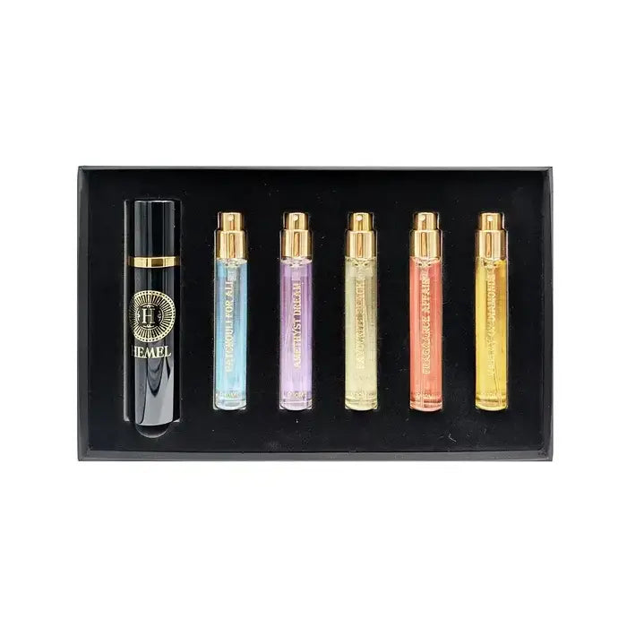 Hemel Niche Unisex Mini Set Eau De Parfum 5x10ml Patchouli For All & Amethyst Dream & Favourite Black & Fragrance Affair & Valley Of Diamond