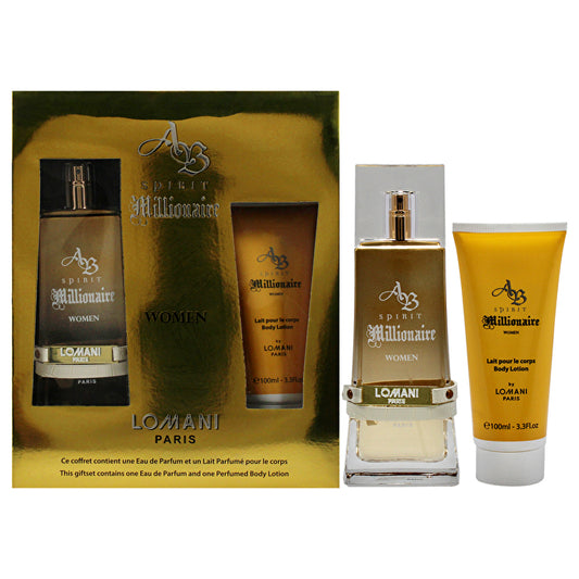 Lomani Ab Spirit Millionaire 2pc Set - Eau De Parfum & Body Lotion 100ml