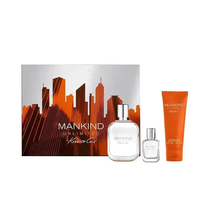 Kenneth Cole Mankind Unlimited  Set Eau De Toilette 100ml & Eau De Toilette 15ml & Asb 100ml