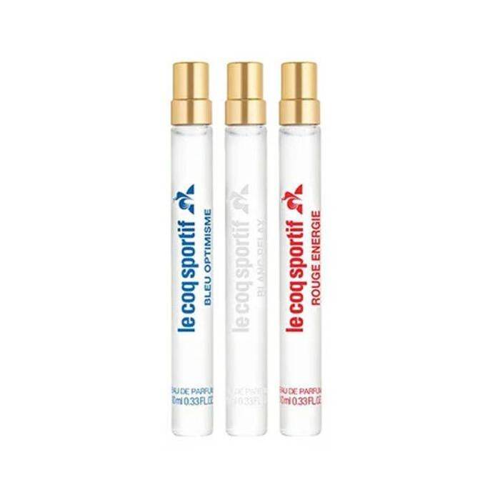 Le Coq Sportif Unisex Mini Set Eau De Parfum 3x 10ml (rouge Energie & Bleu Optimisme & Blanc Relax)