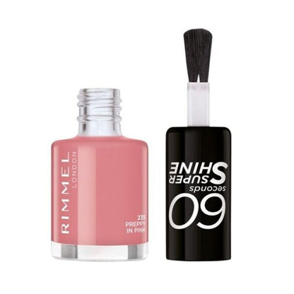 Rimmel London 60 Seconds Super Shine 235 Preppy In Pink 8ml Nail Polish