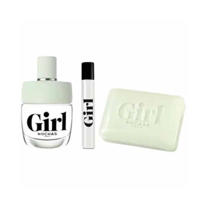 Rochas Girl Woman Set Eau De Toilette 60ml & Eau De Toilette 7.5ml & Soap 75g