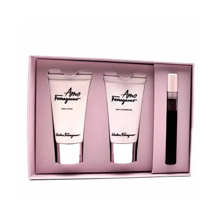 Salvatore Ferragamo Amo Ferragamo Woman Mini Set Eau De Parfum 5ml & Bl 30ml & Bath & Sg 30ml